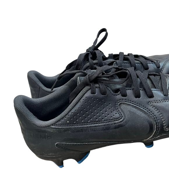 Nike Tiempo Legend Soccer Cleats Black Football Shoes Athletic Spikes Size 6.5 - Picture 2 of 7